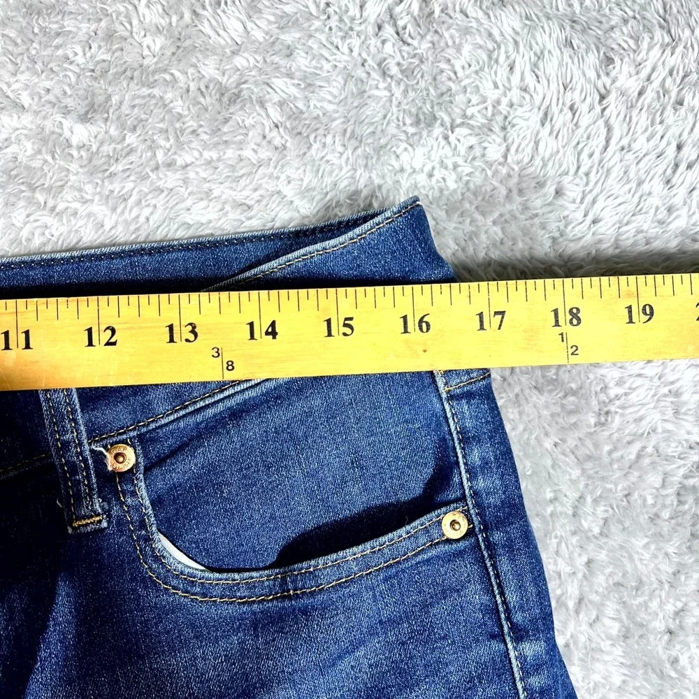 Gap Jeans Womens‎ 32x14 Blue Cotton Stretch Medium Wash High Rise True Skinny